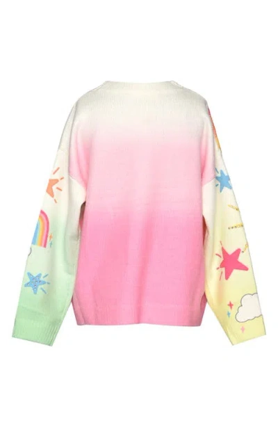 Baby Sara Kids' Icon Graphic Sweater In Pink