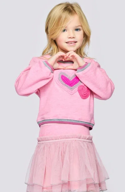 Baby Sara Kids' Heart Tutu Dress In Pink