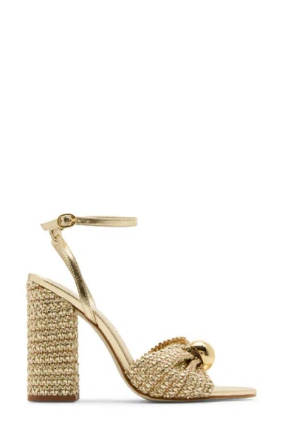 Steve Madden Cheyla Ankle Strap Sandal In Gold
