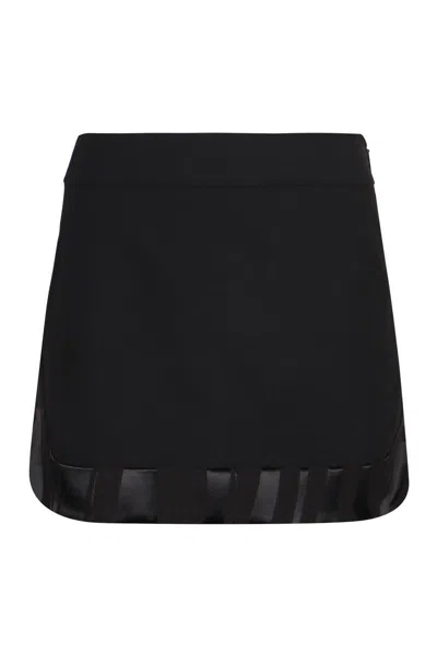 Pucci Sheer Hem Mini Skirt Design In Black