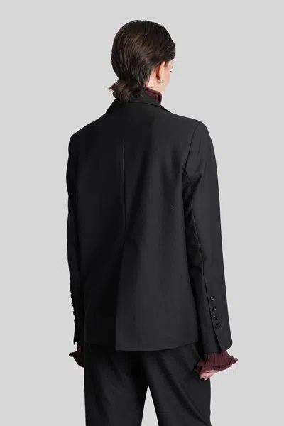 Séfr Leah Blazer In Black Polyester In Black