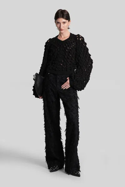 Séfr Luna Knitwear In Black Cotton In Black