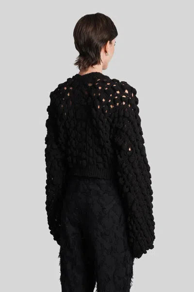 Séfr Luna Knitwear In Black Cotton In Black