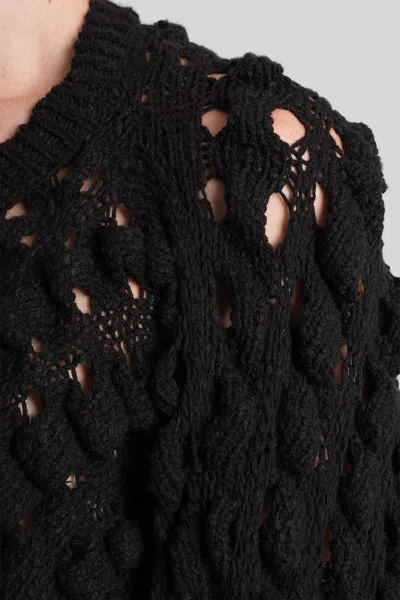 Séfr Luna Knitwear In Black Cotton In Black