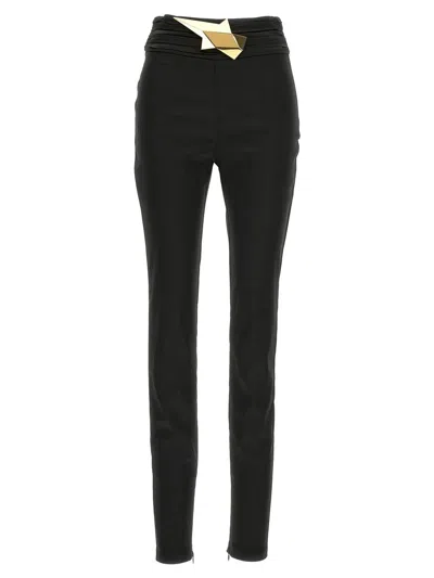 Area Star Stud High Waist Leggings In Black