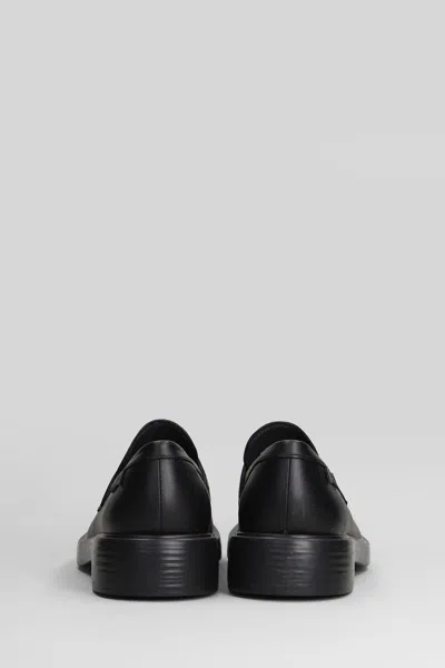 Camper Dean Loafers In Black Leather In Black