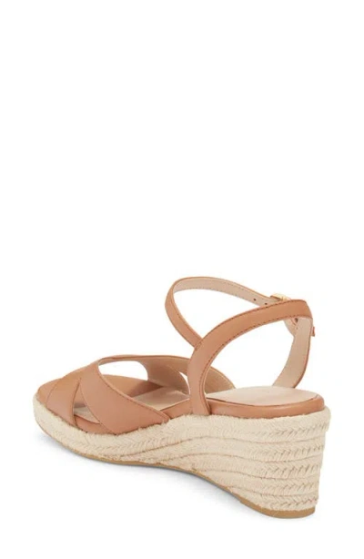 Stuart Weitzman Miami Espadrille Wedge Sandal In Brown