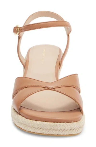 Stuart Weitzman Miami Espadrille Wedge Sandal In Brown