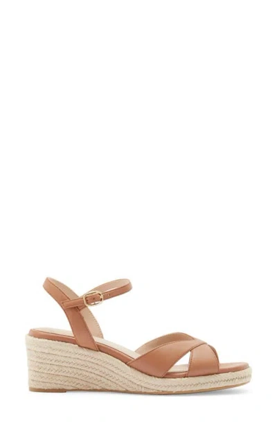 Stuart Weitzman Miami Espadrille Wedge Sandal In Brown