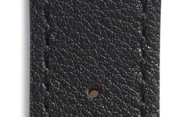 Nordstrom Rack Leather Apple Watch® Watchband In Black