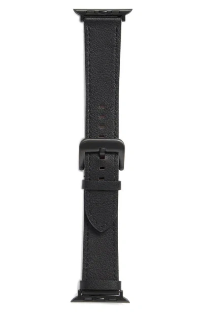 Nordstrom Rack Leather Apple Watch® Watchband In Multi