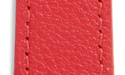 Nordstrom Rack Leather Apple Watch® Watchband In Red