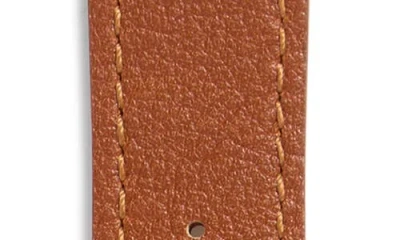 Nordstrom Rack Leather Apple Watch® Watchband In Brown