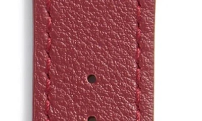 Nordstrom Rack Leather Apple Watch® Watchband In Pink