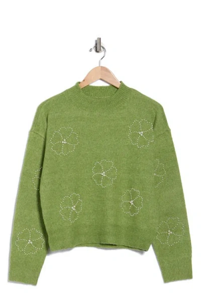 Love By Design Clara Mock Neck Sweater In Multi