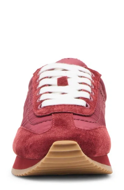 Blondo Ersula Low Profile Waterproof Sneaker In Red