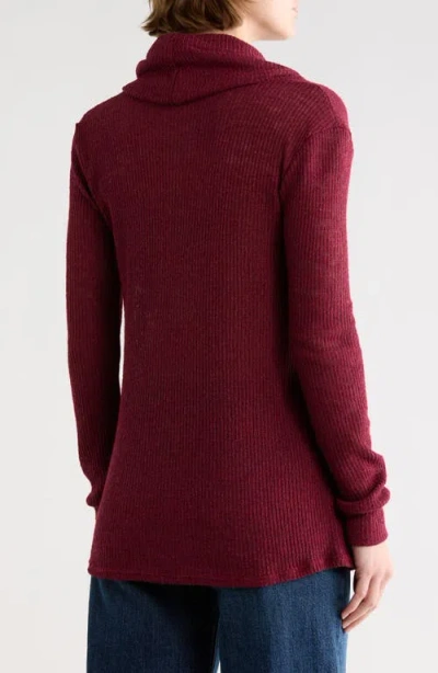 Go Couture Off The Shoulder Asymmetric Sweater In Multi