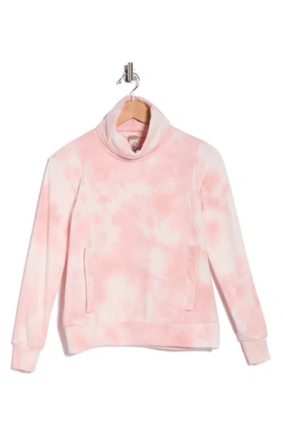 Go Couture Tie Dye Turtleneck Sweater In Multi