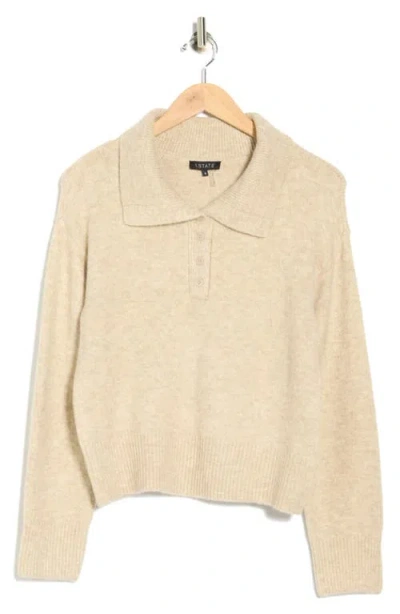 1.state Spread Collar Sweater In Brown