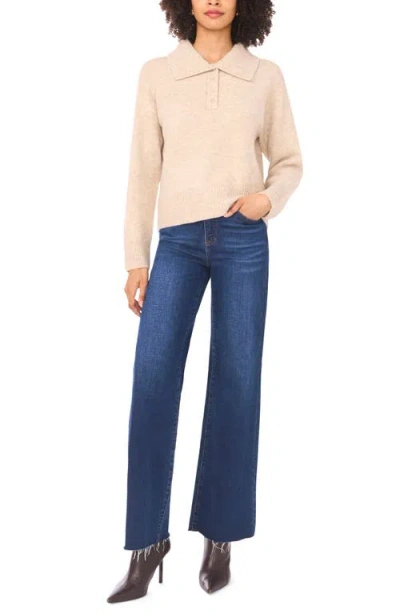 1.state Spread Collar Sweater In Brown