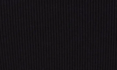 Beyond Yoga Contours Rib Mock Neck Crop Top In Black