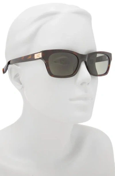 Dunhill 53mm Rectangular Sunglasses In Brown