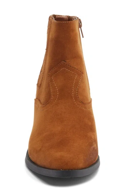 Reaction Kenneth Cole Elenor Block Heel Bootie In Orange