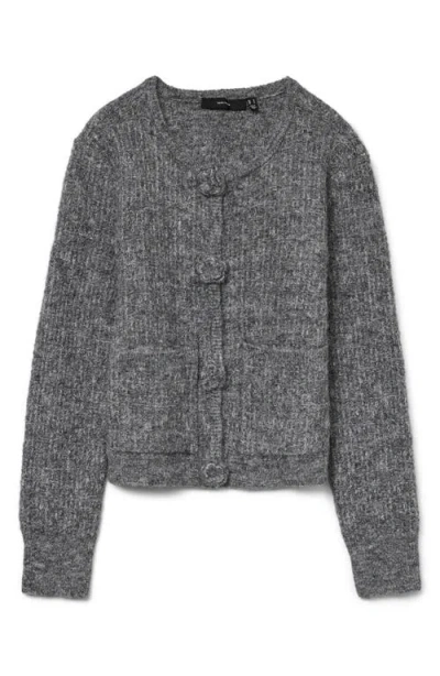 Vero Moda Blossom Cardigan In Gray