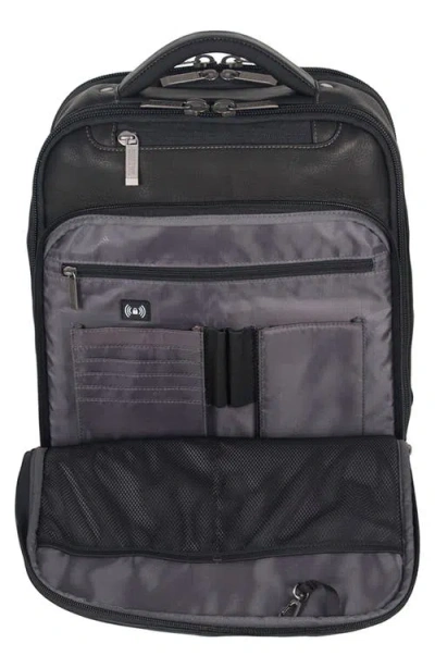 Kenneth Cole Colombian Leather Backpack In Black