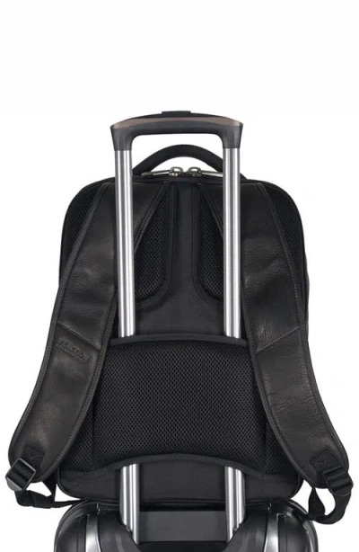Kenneth Cole Colombian Leather Backpack In Black