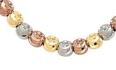 Frankie & Zoe Textured Beaded Necklace In Multi