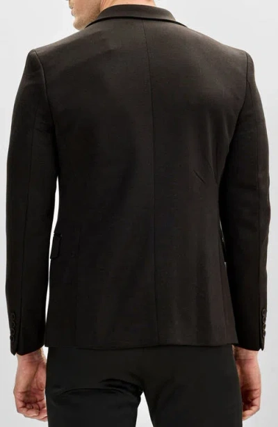 Ron Tomson Notch Lapel Zip Blazer In Multi