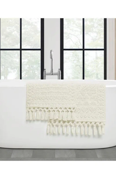 French Connection Nellore Fringe Cotton 2-pc. Bath Rug Set In White