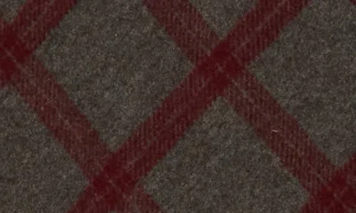 Renee C Plaid Knit Pencil Skirt In Gray