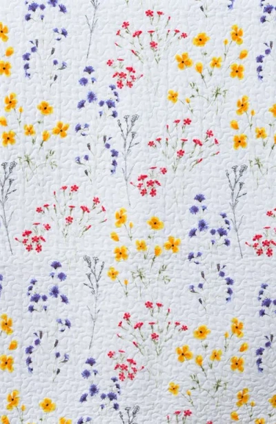 Woven & Weft Tiny Floral Quilt & Sham Set In White