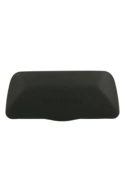 Balenciaga 99mm Shield Mirrored Sunglasses In Blue