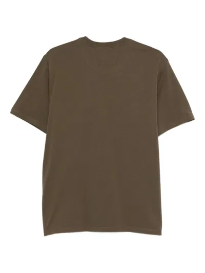 C.p. Company C.p.company Jersey Logo T-shirt In Brown