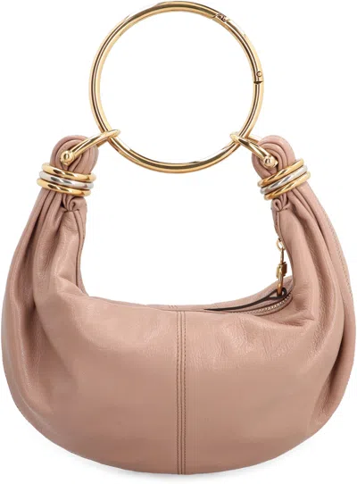Chloé Bracelet Leather Hobo-bag In Brown
