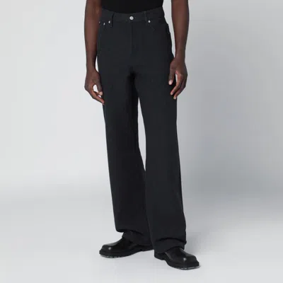 Dries Van Noten Dark Grey Straight Leg Jeans