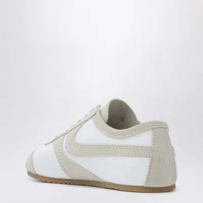 Dries Van Noten White Leather And Suede Sneakers In Neutral