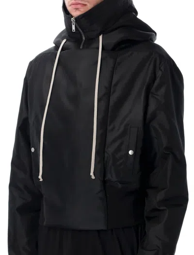 Drkshdw Alice Black Lightweight Nylon Bomber Jacket In Black