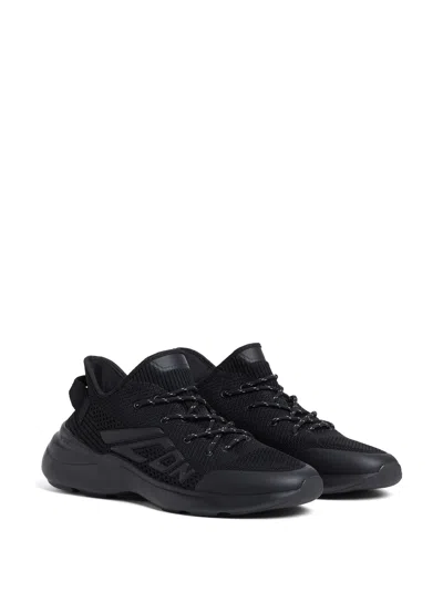 Dsquared2 Fly Black Polyester Sneakers In Black