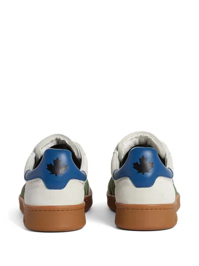 Dsquared2 Sneaker Low Top Con Bande A Contrasto In White