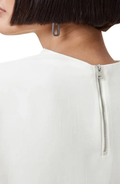Allsaints Leslie Side Ruched Top In White