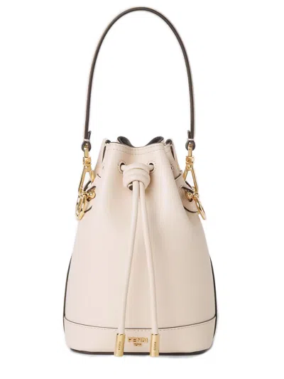 Fendi Pink Calf Leather Bag In Neutral