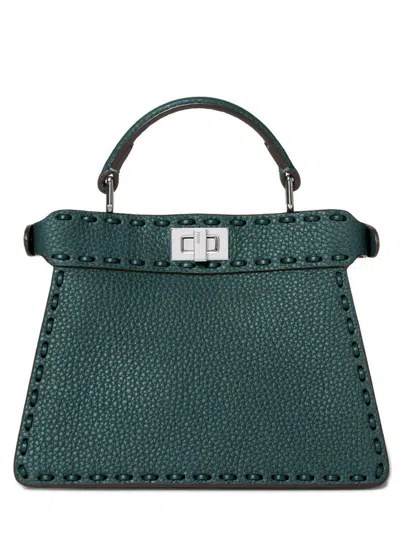 Fendi Petite Peekaboo Iseeu Shoulder Bag In Green