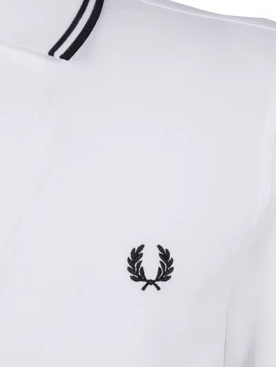 Fred Perry Polo With Logo In White
