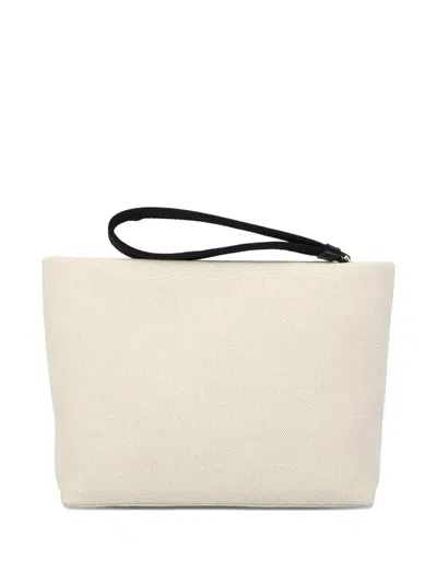 Givenchy Canvas Clutch Bag In Neutral
