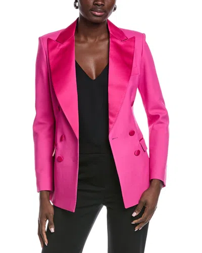 Etro Giacca Silk Blazer In Pink