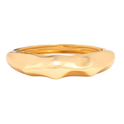 Uchi And Soto Women's Nami Gold Hammered Bangle In Gold